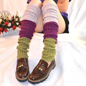 Vintage Boho Leg Warmers Long Winter Socks
